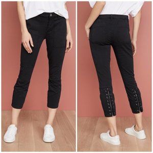 Current/Elliot The Weslan Lace-Up Black Cargo Pants